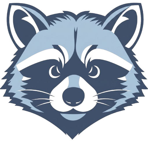Racoona AI Raccoon Logo